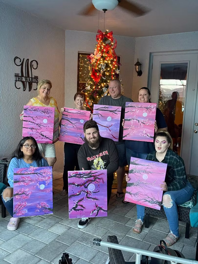 Traveling Art Parties mobile paint party experience in the Tampa Bay area