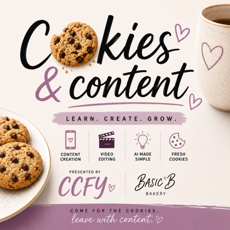 Cookies & Content Workshops - CCFY and Basic B Bakery